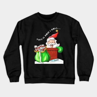 Santa Claus with Toilet Paper Gift V3 Crewneck Sweatshirt